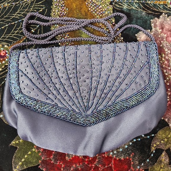 None Handbags - Satin Beaded Bag